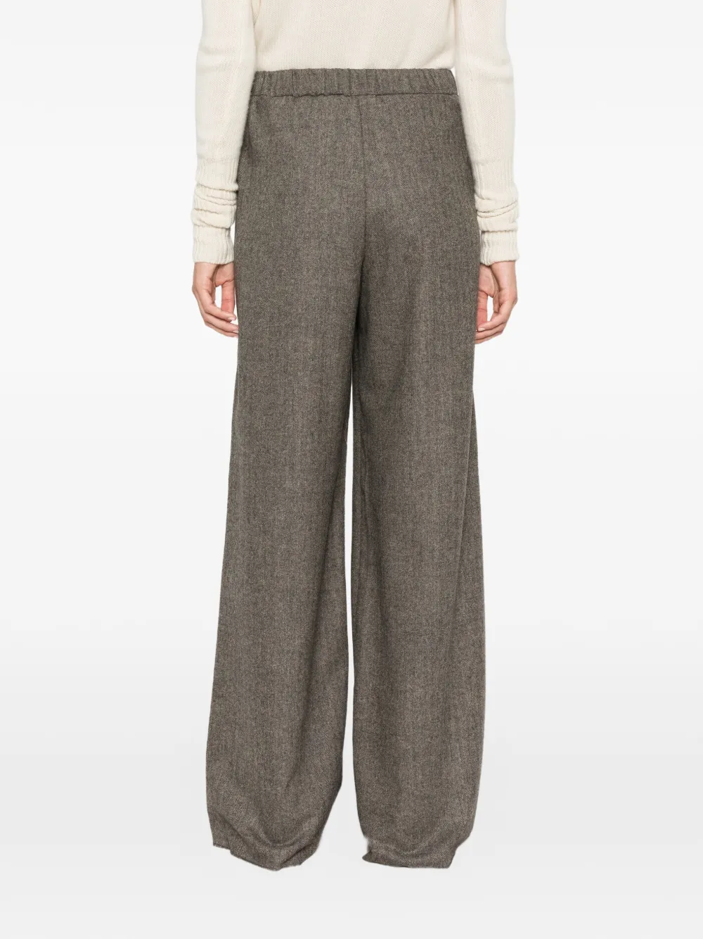 I BLUES Broek met visgraatpatroon Groen