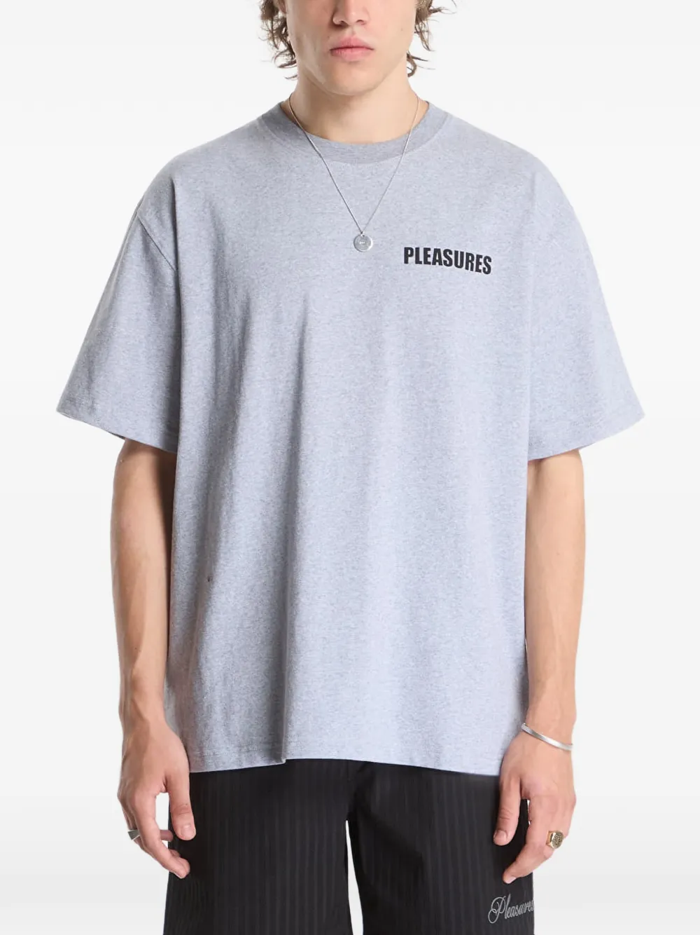 Pleasures Impact logo-print T-shirt
