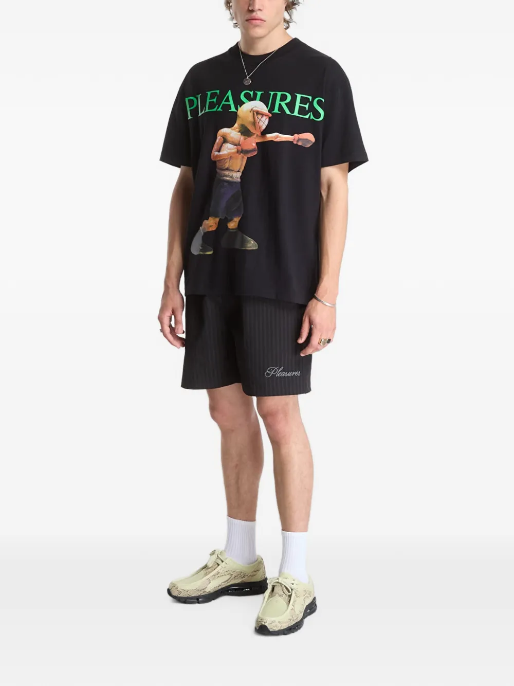 Pleasures Animals T-shirt met grafische print Zwart