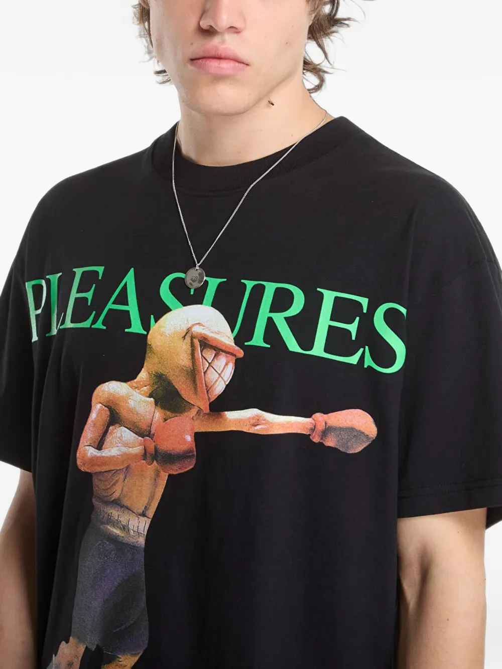 Pleasures Animals T-shirt met grafische print Zwart