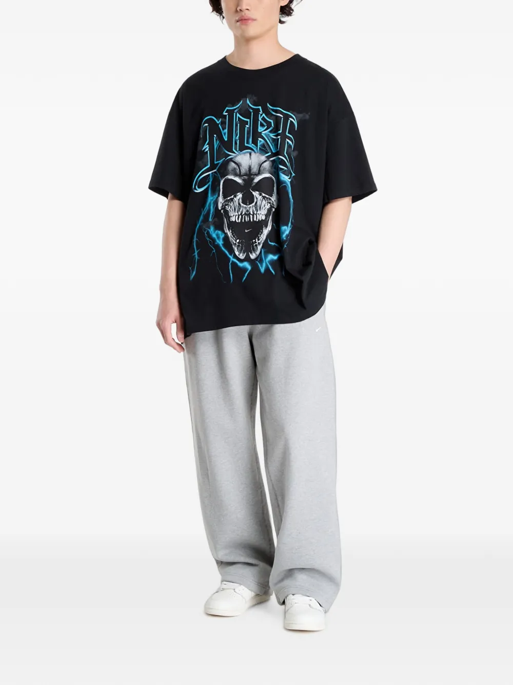 Nike T-shirt met grafische print Zwart