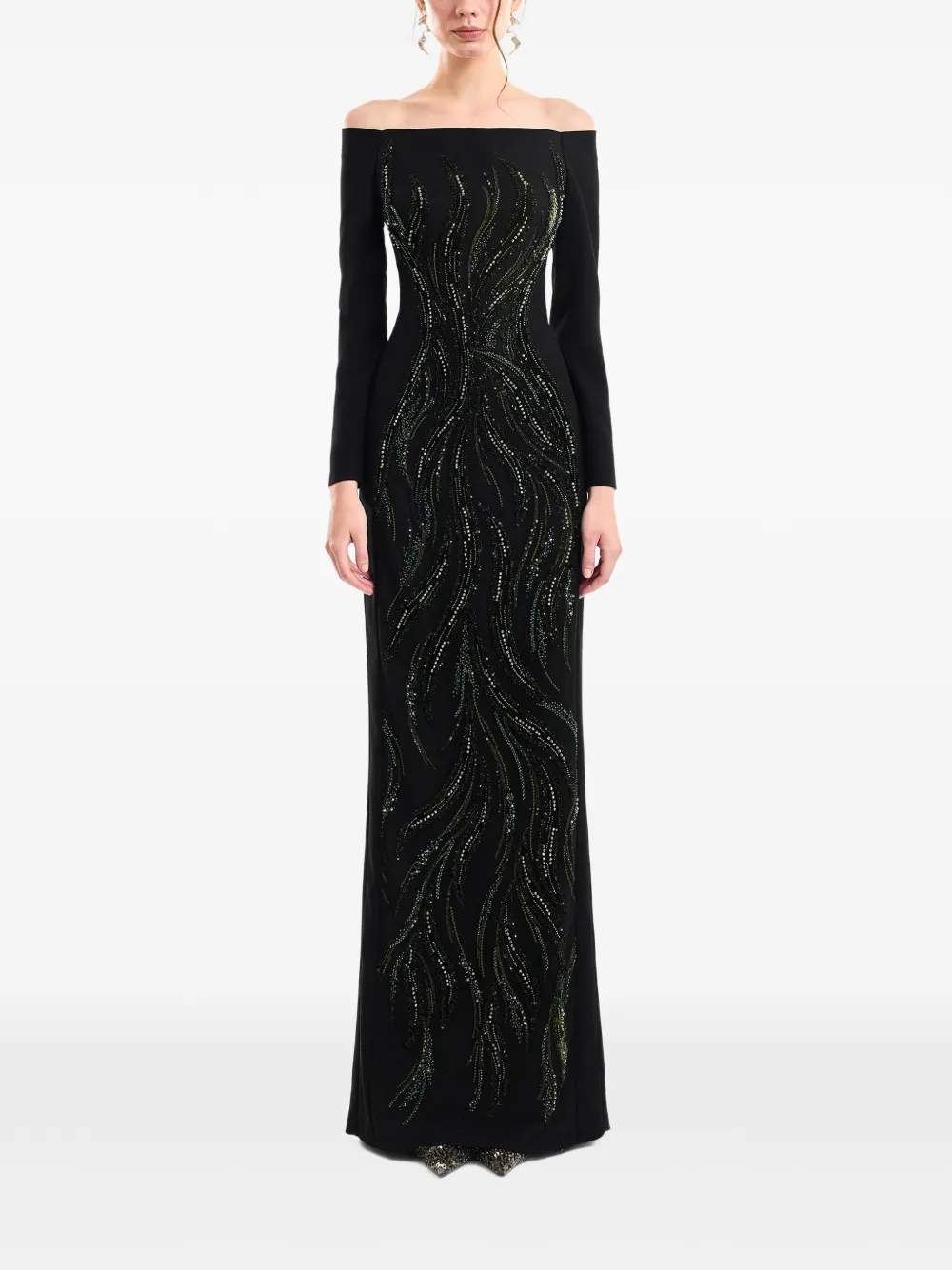 Gemy Maalouf Off-shoulder jurk Zwart