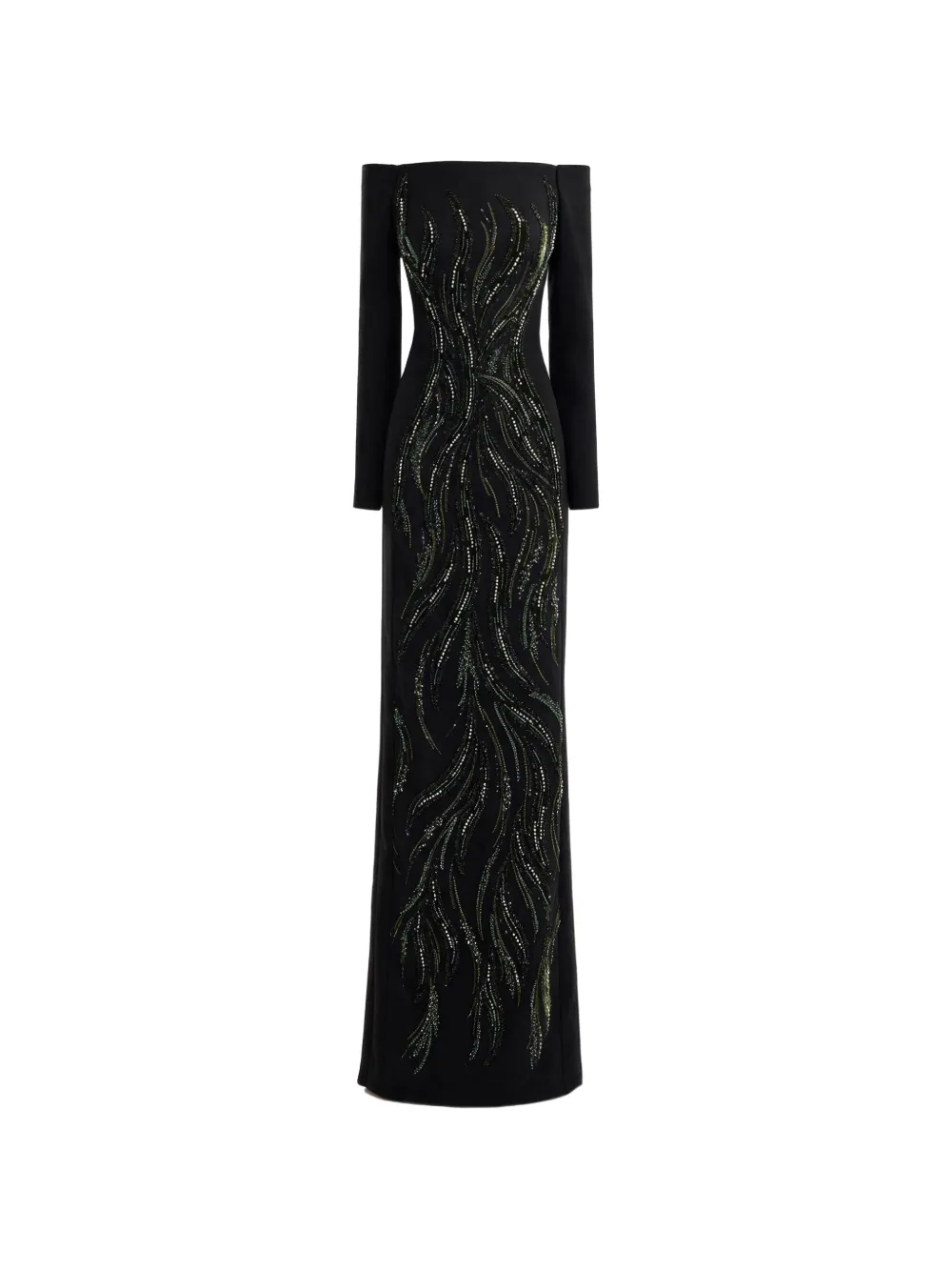 Gemy Maalouf beaded off-shoulder dress
