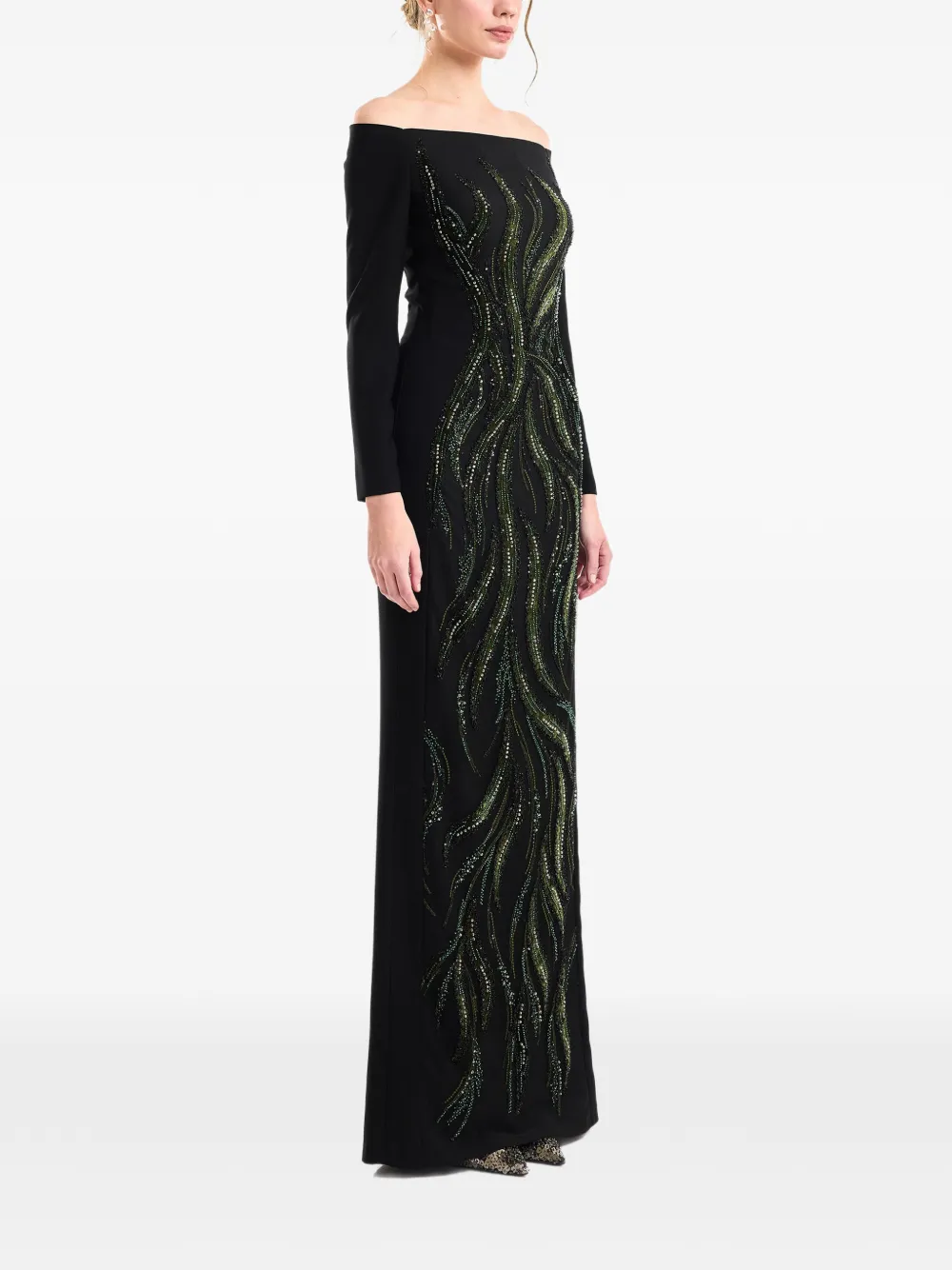 Gemy Maalouf Off-shoulder jurk Zwart
