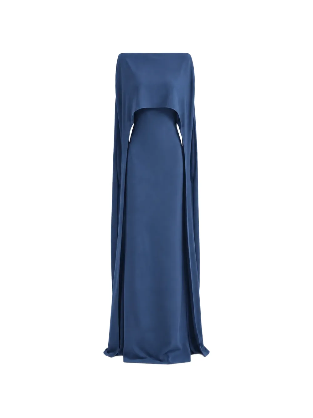Gemy Maalouf Jurk met cape-overlay Blauw