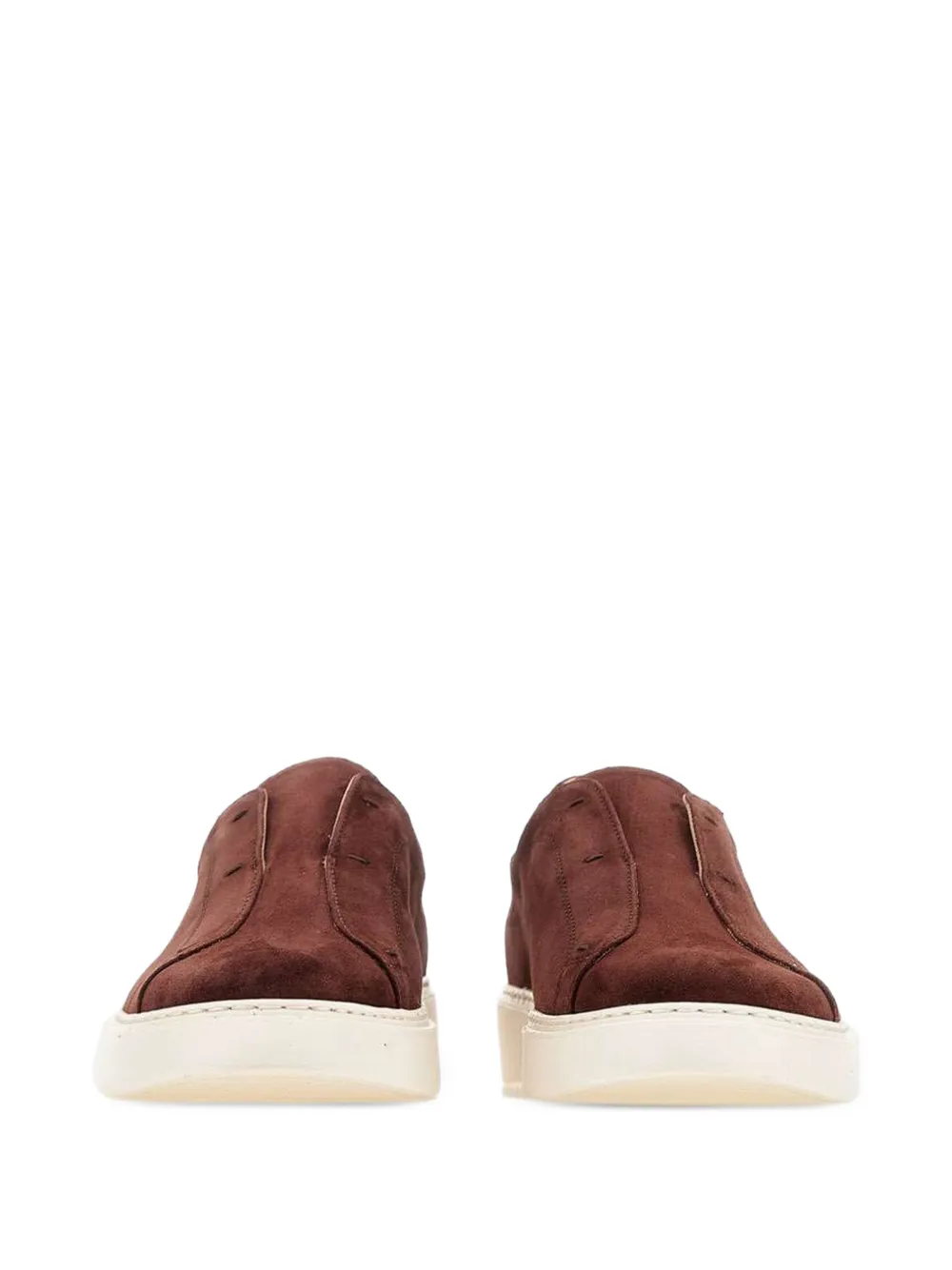 Eleventy suede slip-on sneakers Bruin