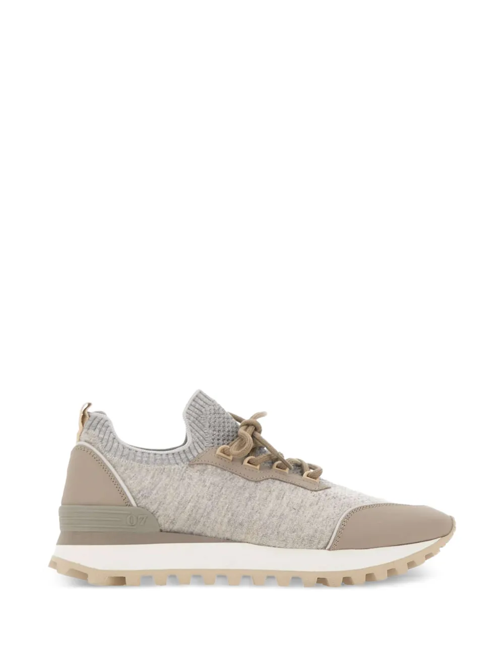 Eleventy Wool-blend Knit Sneakers In Multi