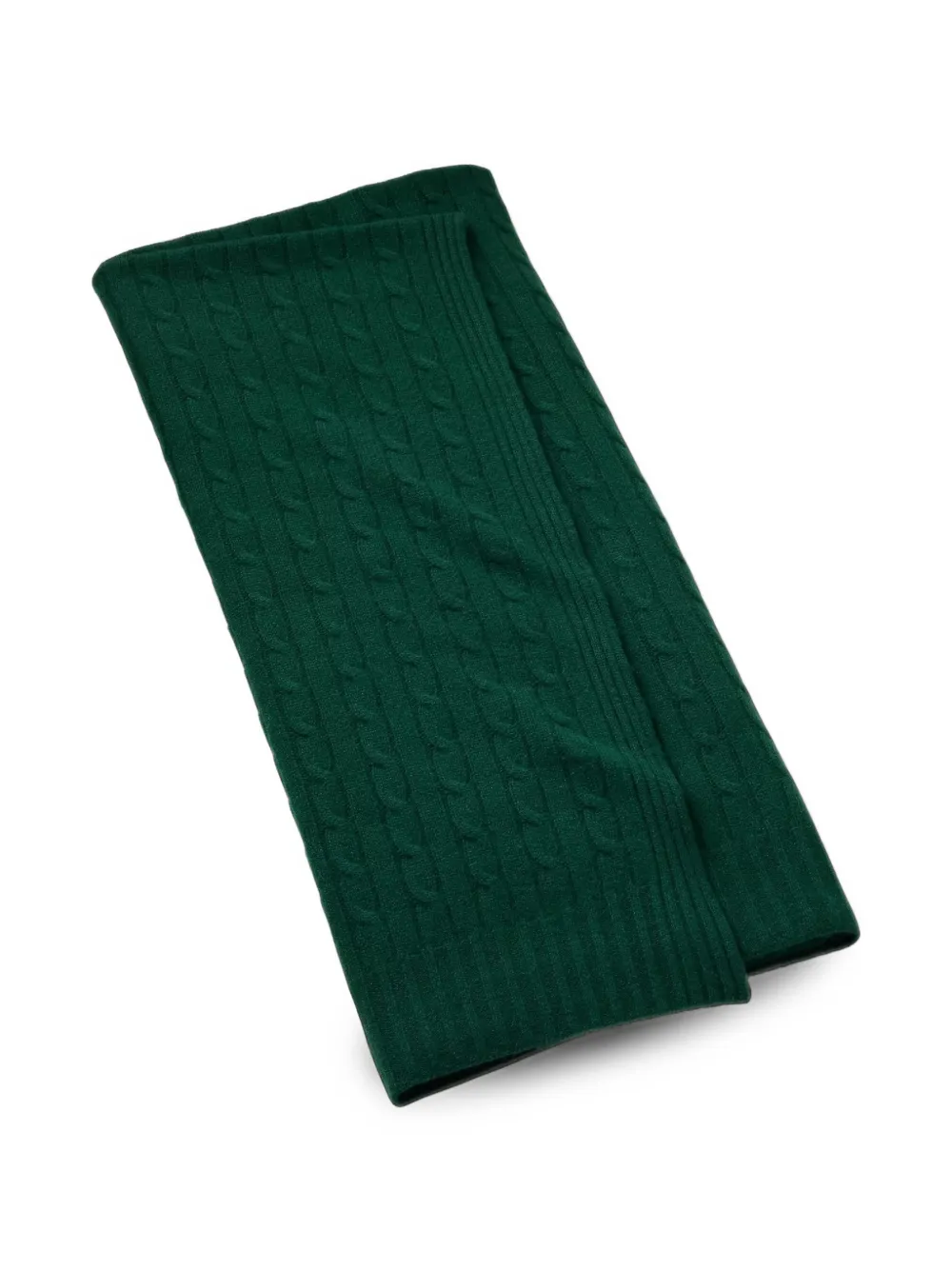 Ralph Lauren Home Iconic cable-knit throw - Vert