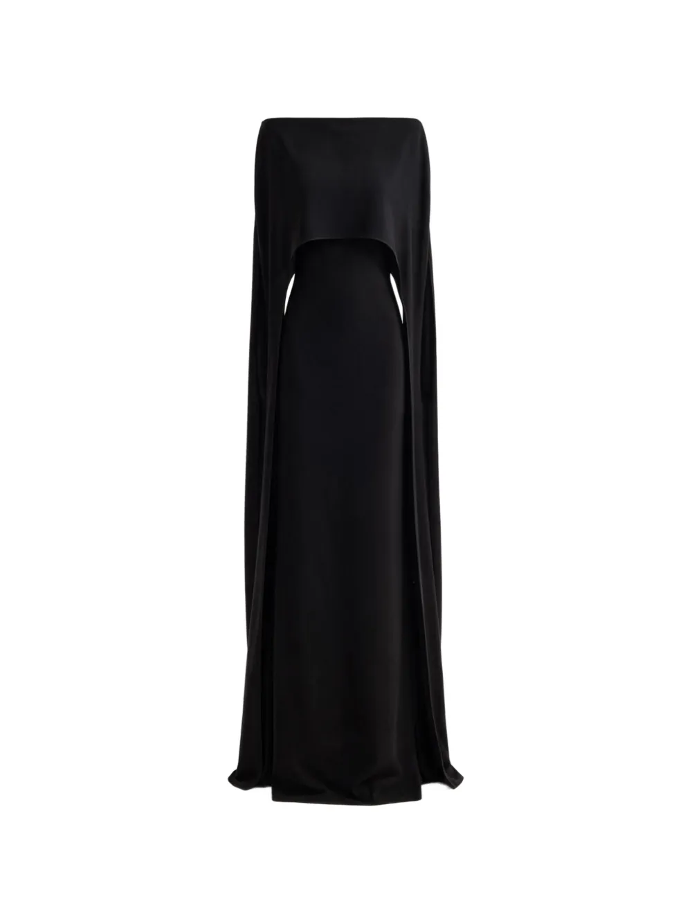 Gemy Maalouf cape-overlay dress