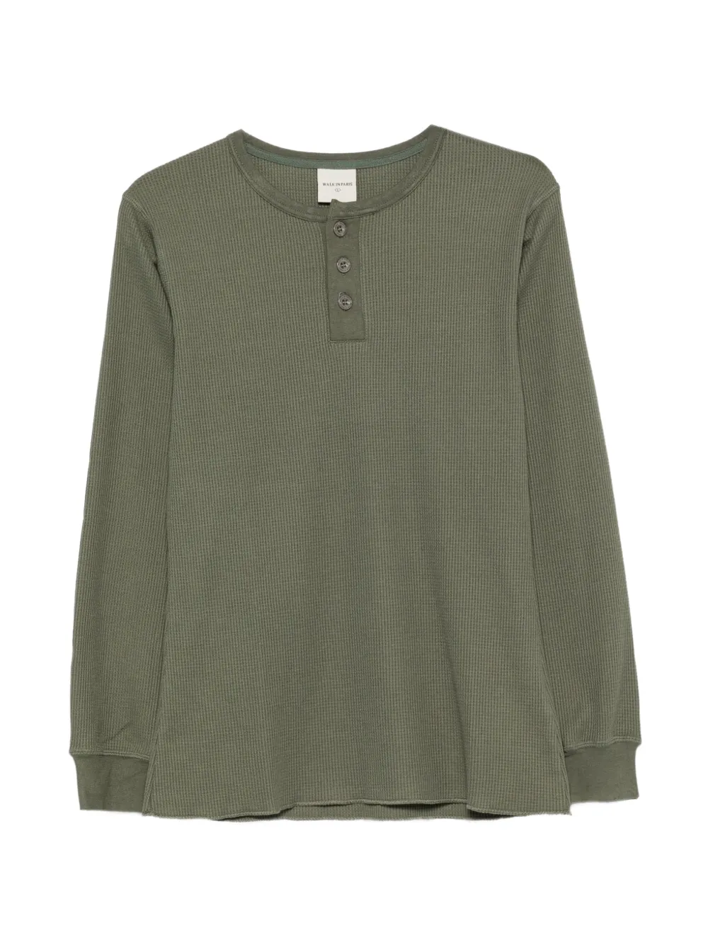 WALK IN PARIS waffle-knit long-sleeve T-shirt