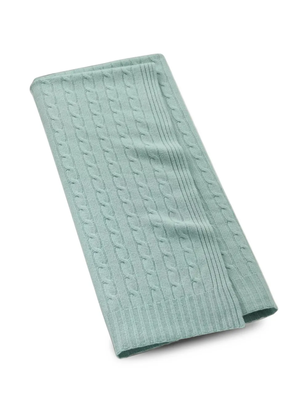 Ralph Lauren Home Iconic cable-knit throw - Bleu