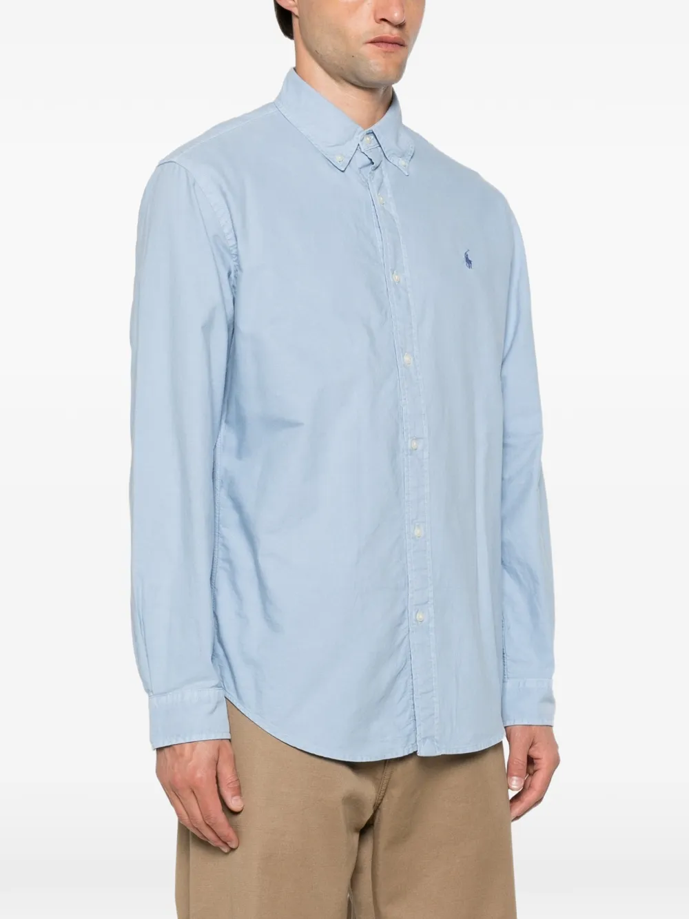 Polo Ralph Lauren Overhemd met geborduurd logo Blauw