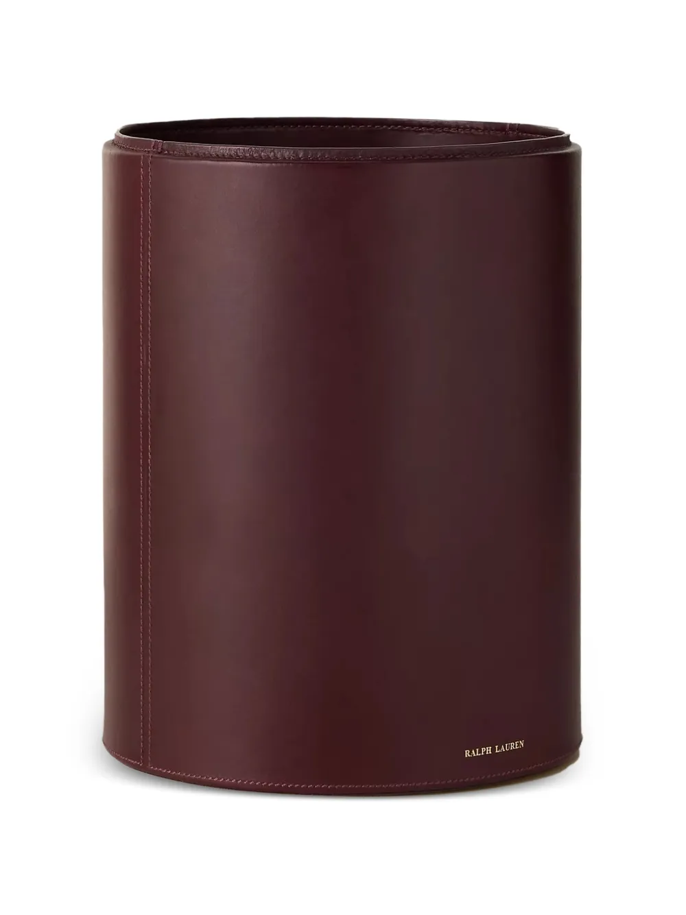 Ralph Lauren Home Brennan leather waste bin - Rot