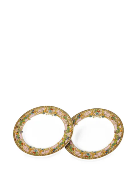 Versace x Rosenthal 30 Years Le Jardin de Versace set 2 plates 22 cm