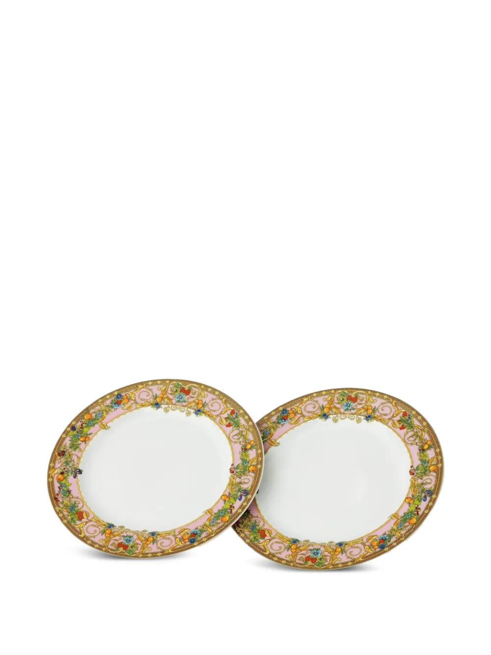 Versace x Rosenthal 30 Years Le Jardin de Versace set 2 plates 22 cm - White