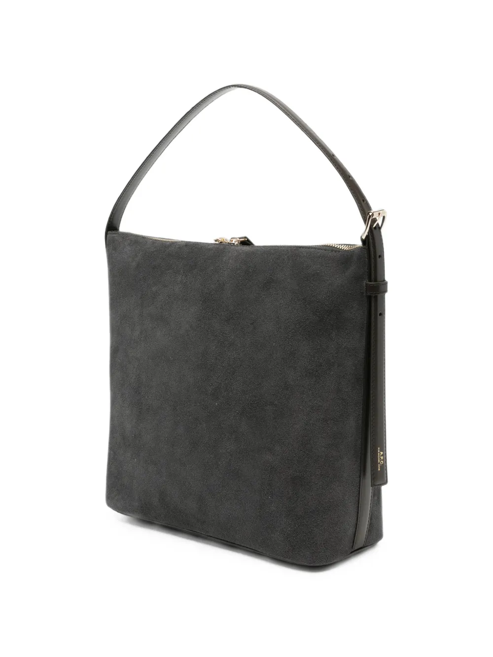 A.P.C. Vera suède schoudertas Grijs