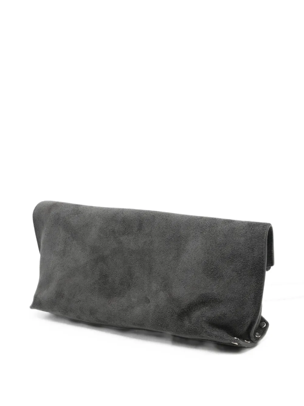 A.P.C. Suède clutch met rits Grijs