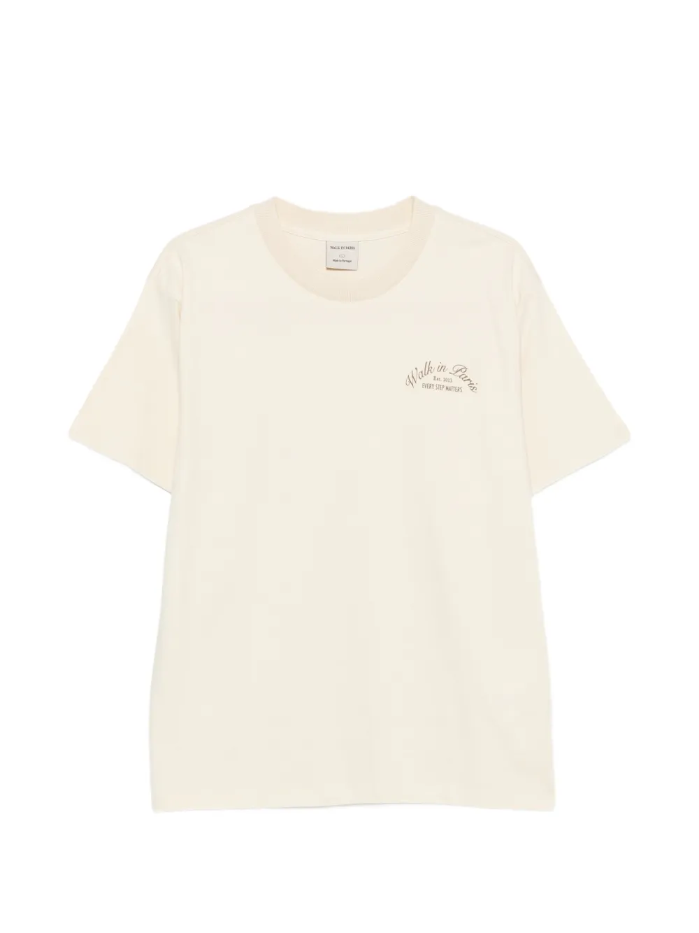 WALK IN PARIS logo-print cotton T-shirt