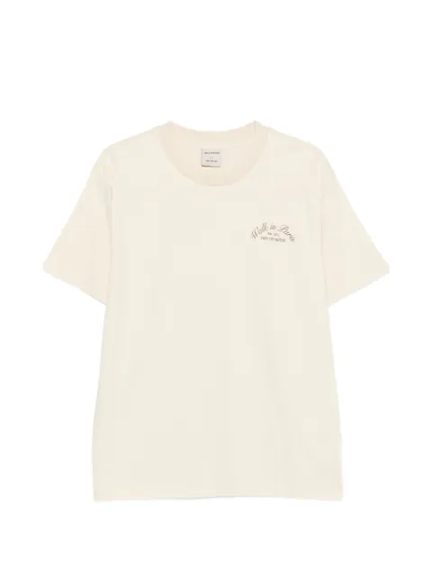 WALK IN PARIS logo-print cotton T-shirt