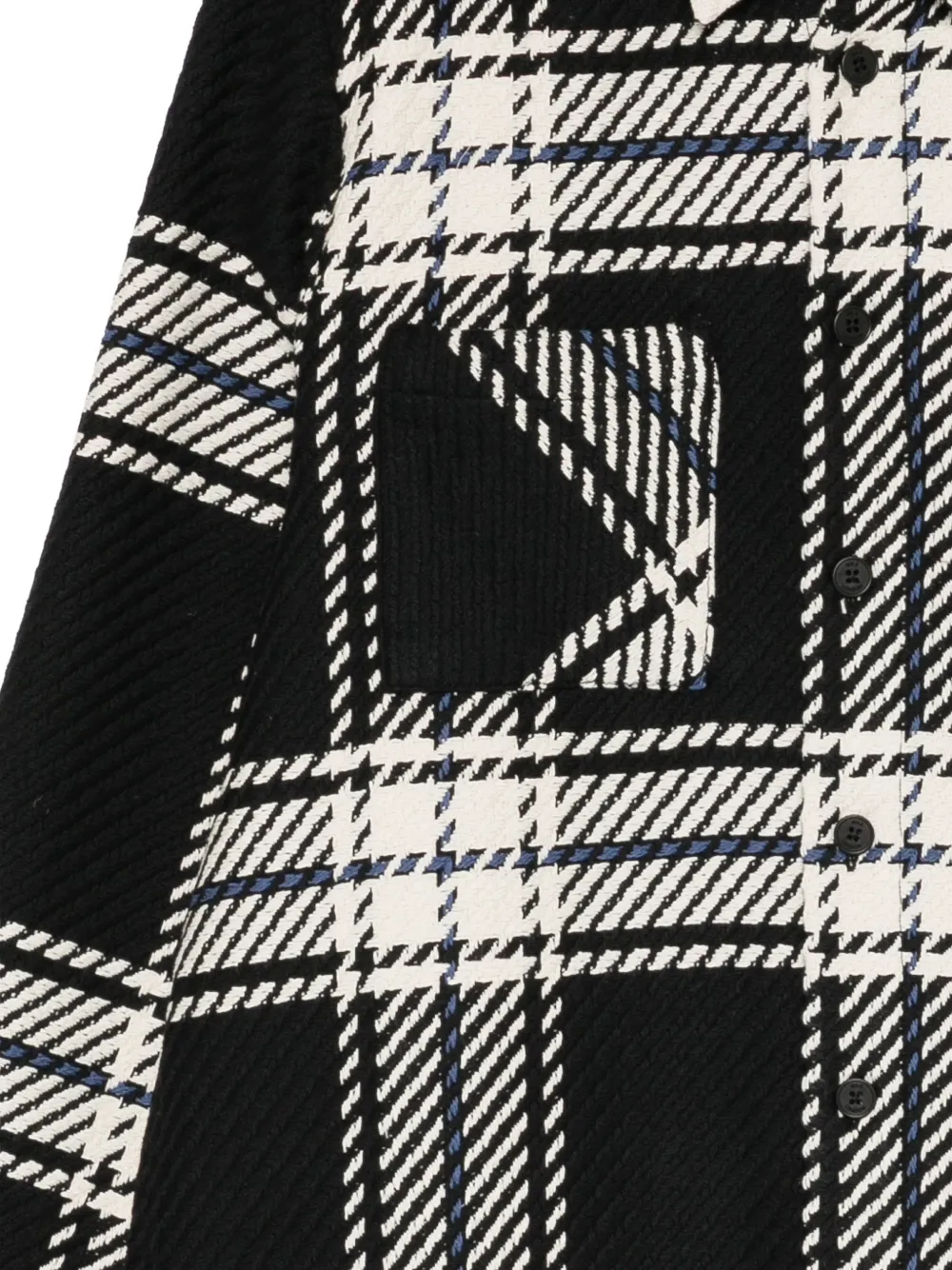 Wax London Whiting shirtjack Zwart