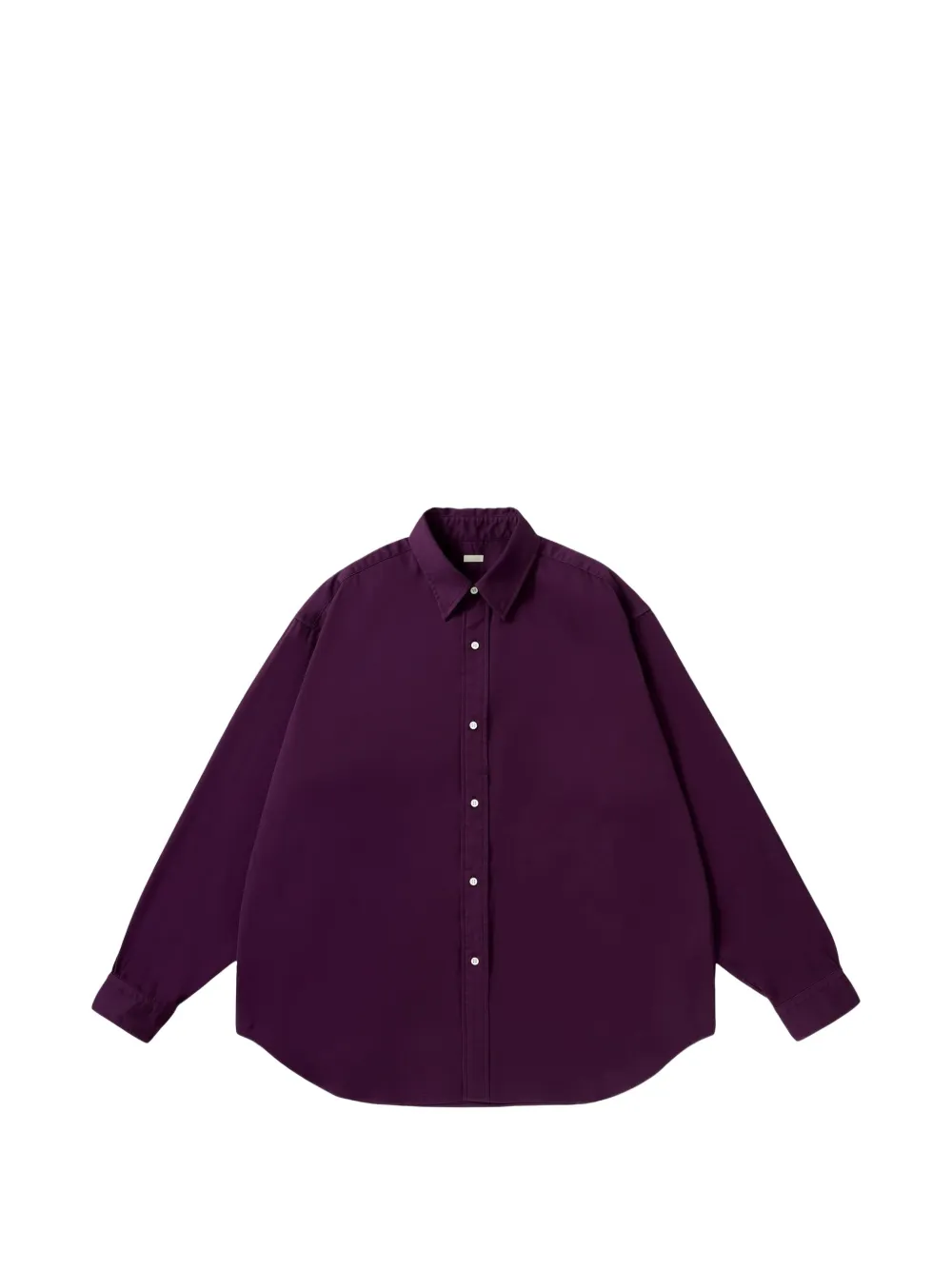 A.PRESSE long-sleeve button-down shirt - Purple