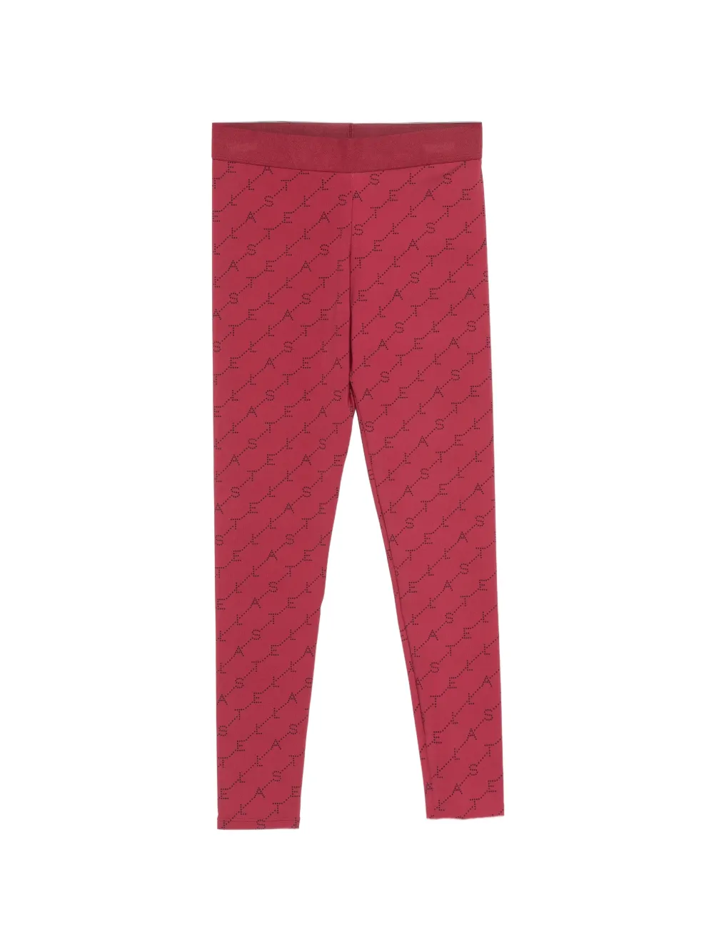 Stella McCartney Kids legging à logo imprimé - Rouge Stella McCartney Kids legging à logo imprimé - Rouge