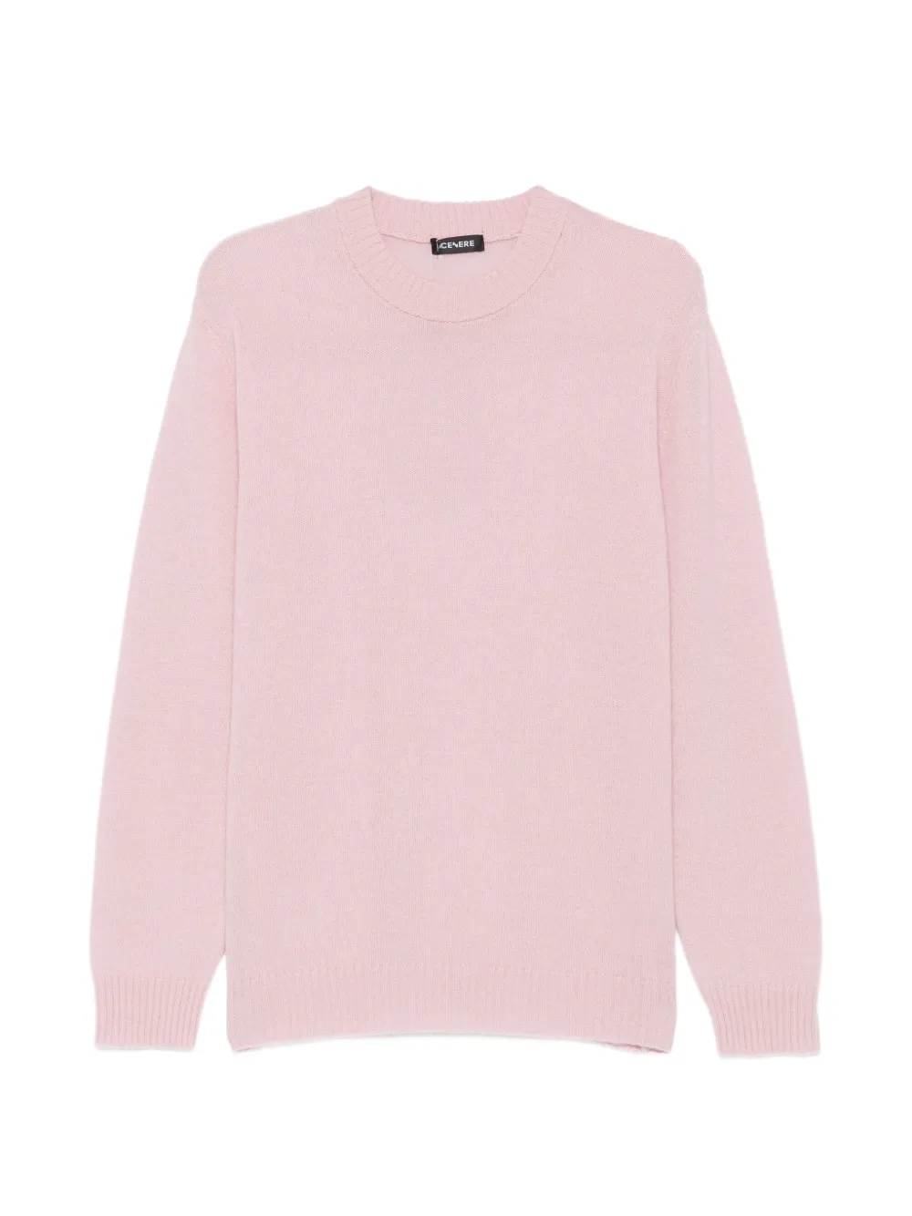 Cenere Crew-neck Ribbed-trim Sweater In Pink