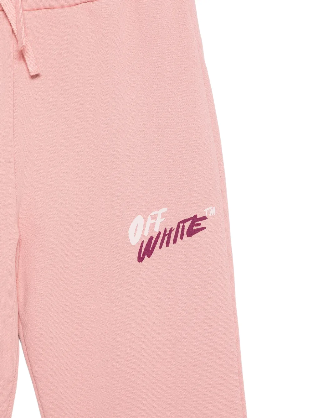 Off-White Kids Trainingsbroek met logoprint Roze