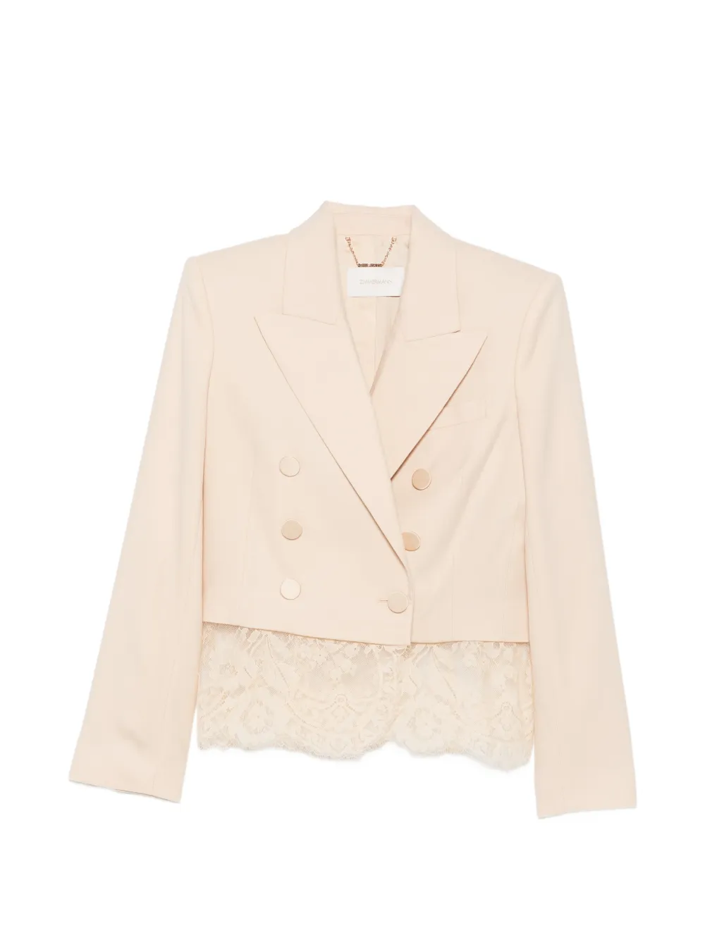 ZIMMERMANN Valiant double-breasted cropped jacket - Toni neutri