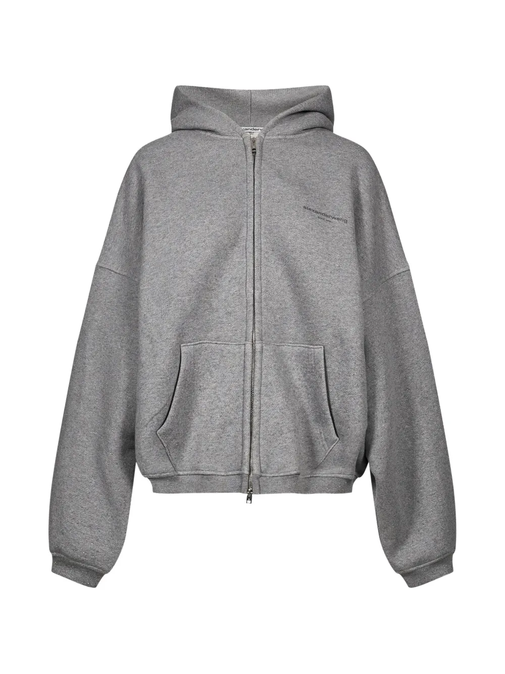 Alexander Wang embellished zip-up hoodie