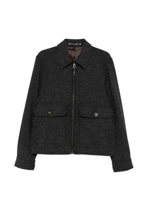 Paul Smith Harrington herringbone-pattern front-pocket jacket