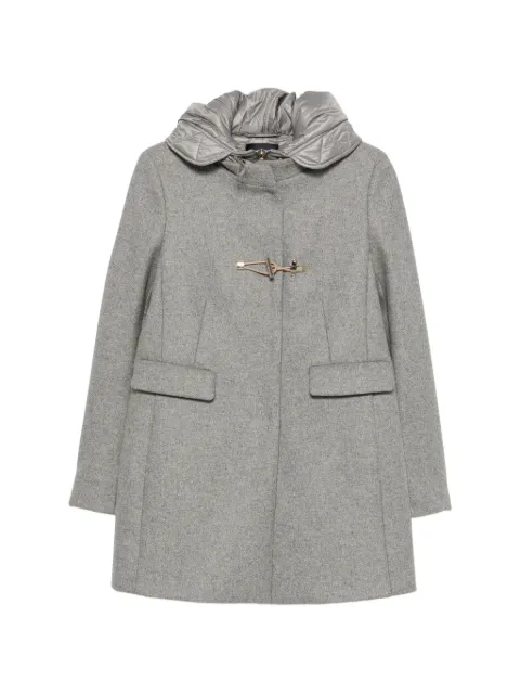 Fay toggle-fastening hooded coat
