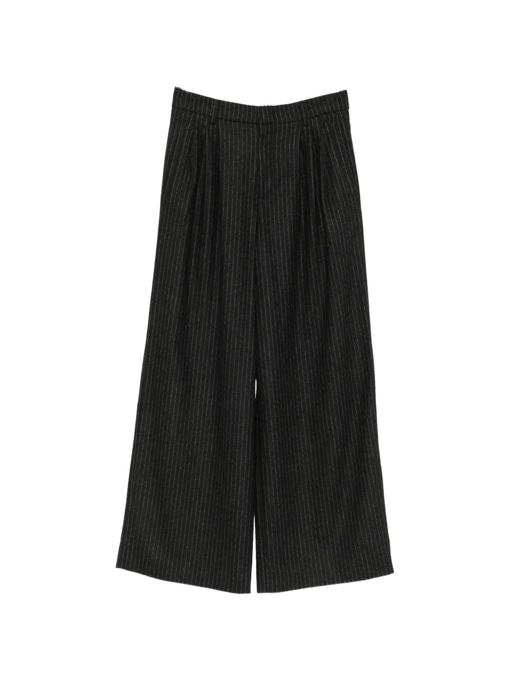 ROSSI pinstripe wide-leg trousers - Gris