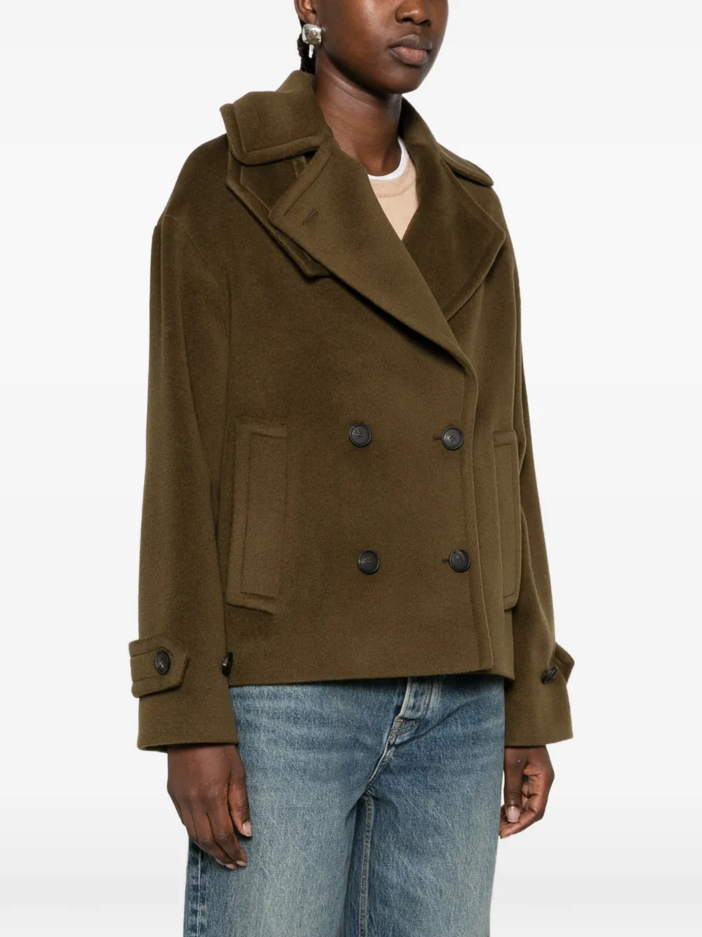 Tagliatore double-breasted buttoned jacket Groen