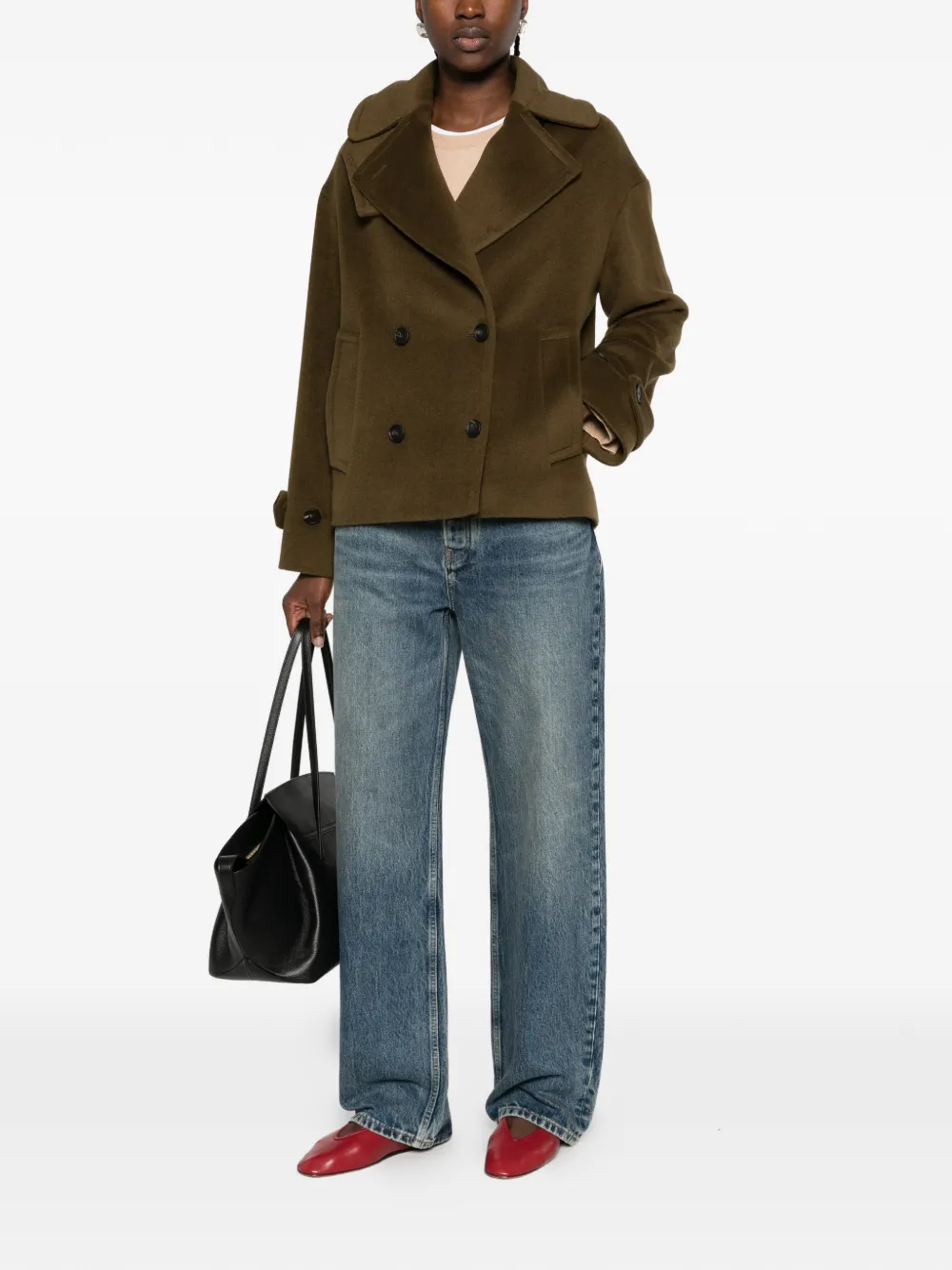 Tagliatore double-breasted buttoned jacket Groen