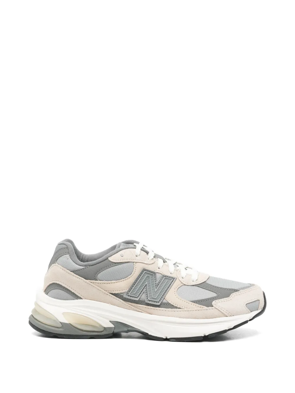 New Balance panelled logo-patch sneakers - Grigio