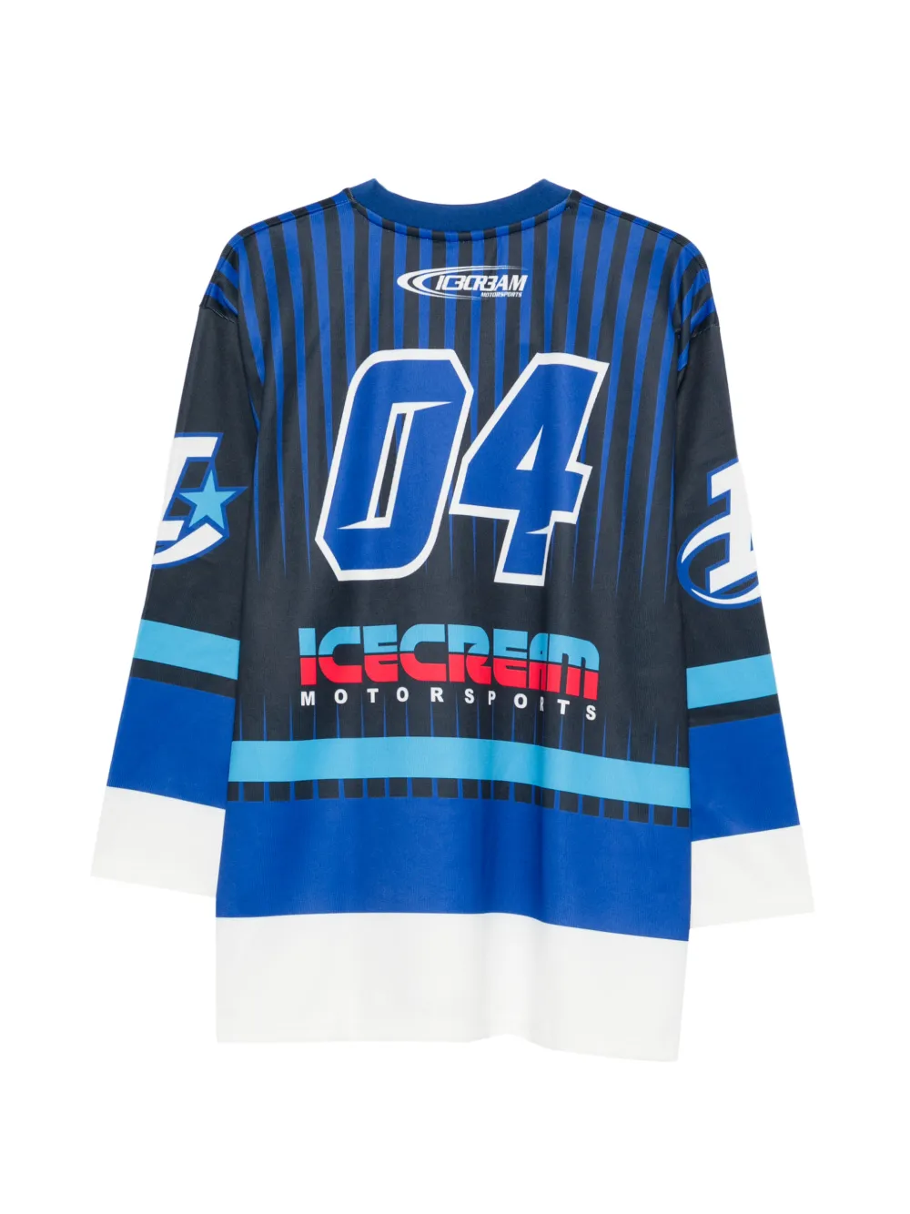 ICECREAM graphic-print long-sleeve T-shirt Zwart