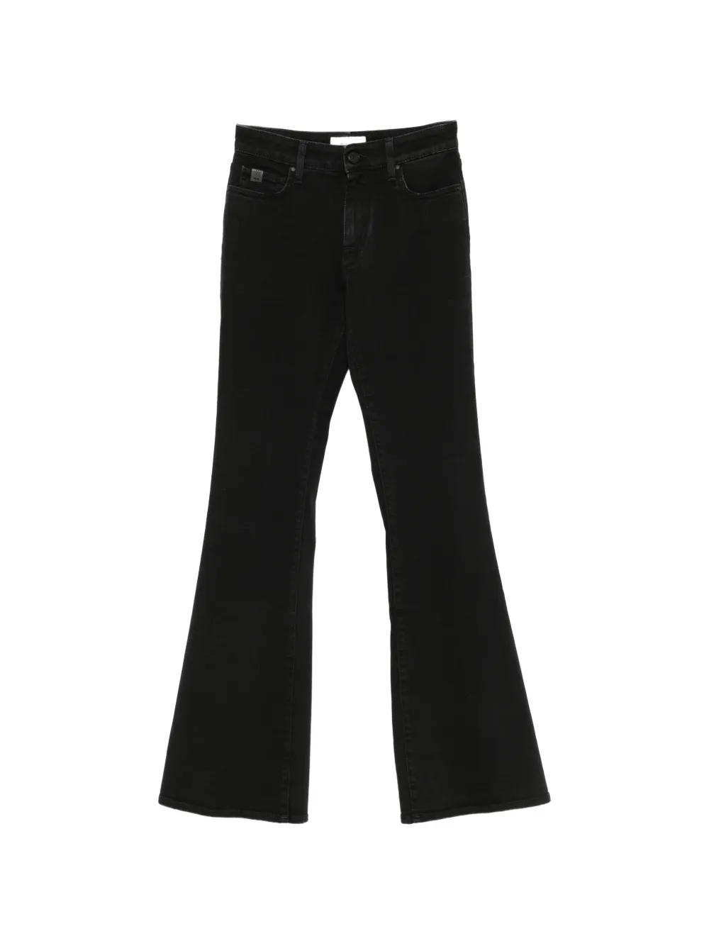 Jacob Cohen Victoria Mid-rise Flared Jeans In Black
