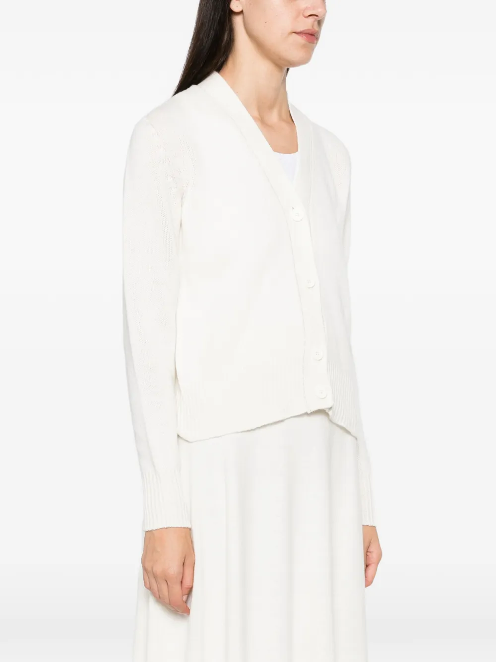 Fabiana Filippi V-neck button-up cardigan Beige