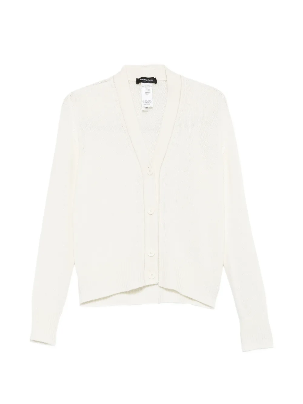 Fabiana Filippi V-neck button-up cardigan Beige