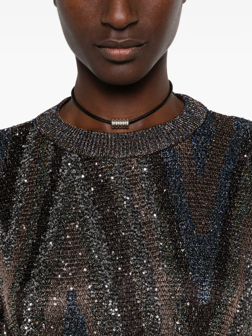 Missoni sequin-embellished sweater Zwart
