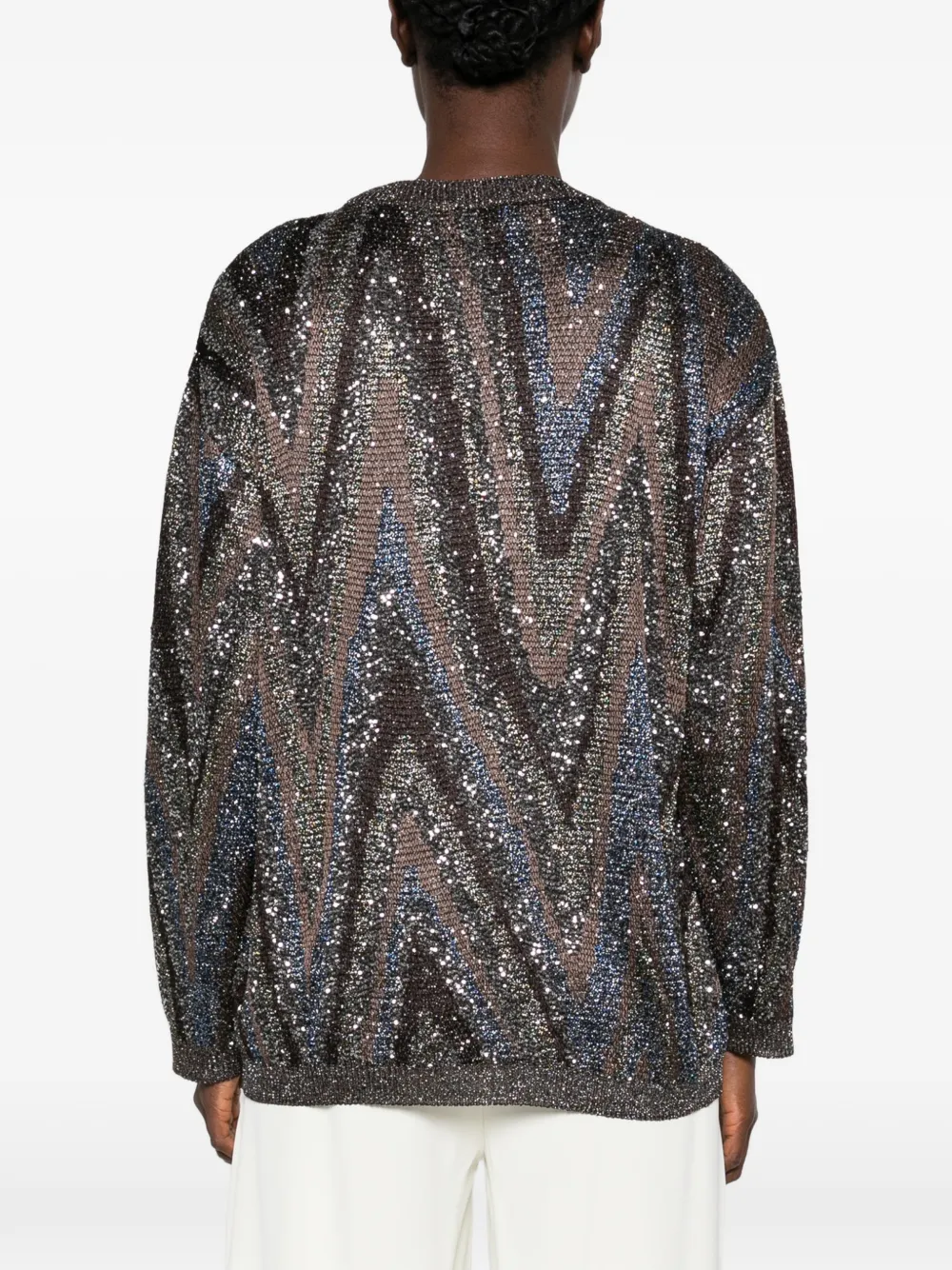 Missoni sequin-embellished sweater Zwart
