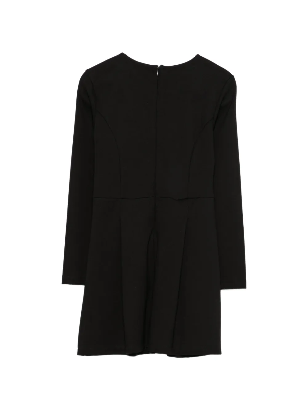 TWINSET Kids Flared jurk met knoopdetail Zwart