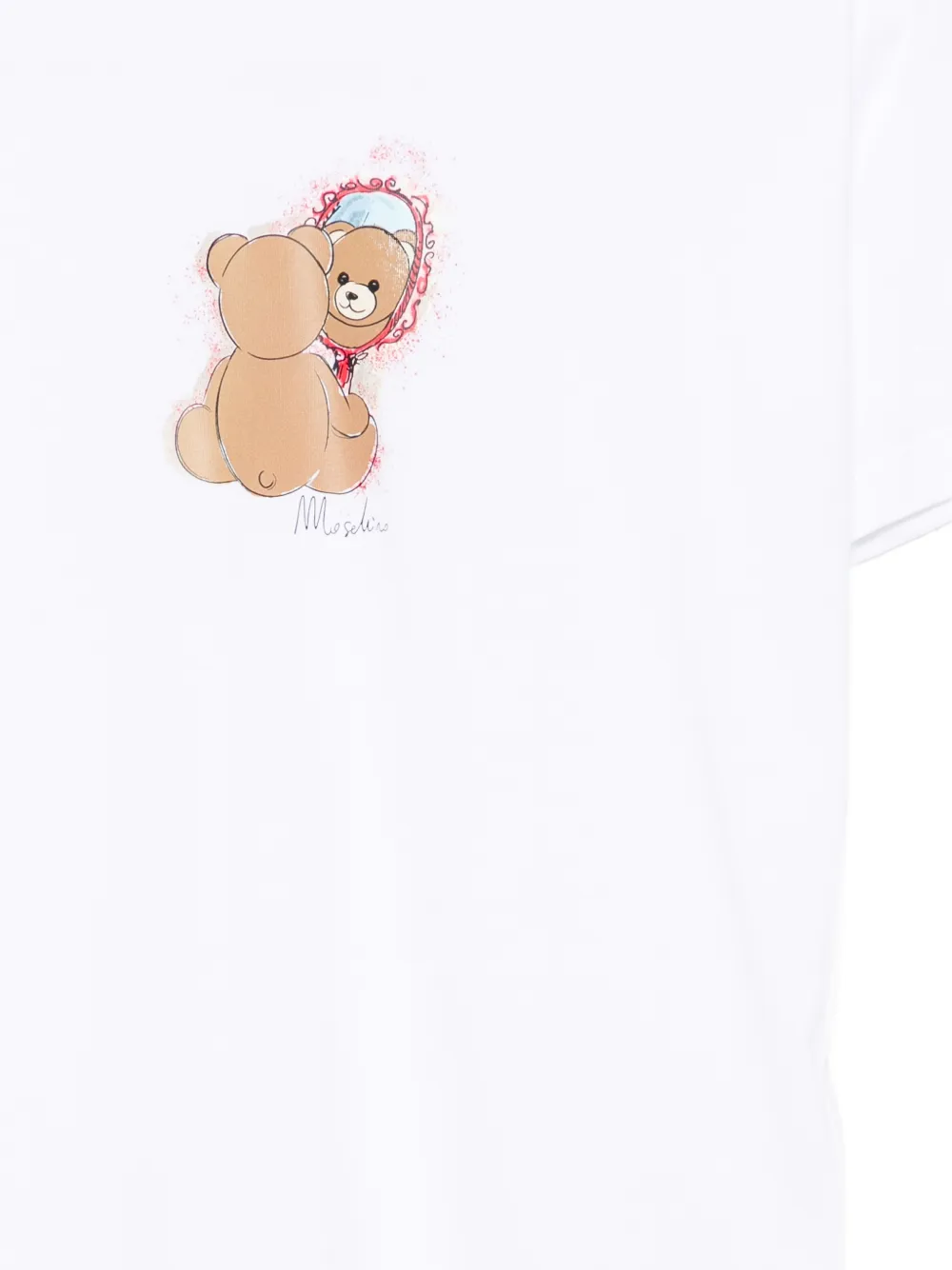 Moschino Kids T-shirt met teddybeerprint Wit