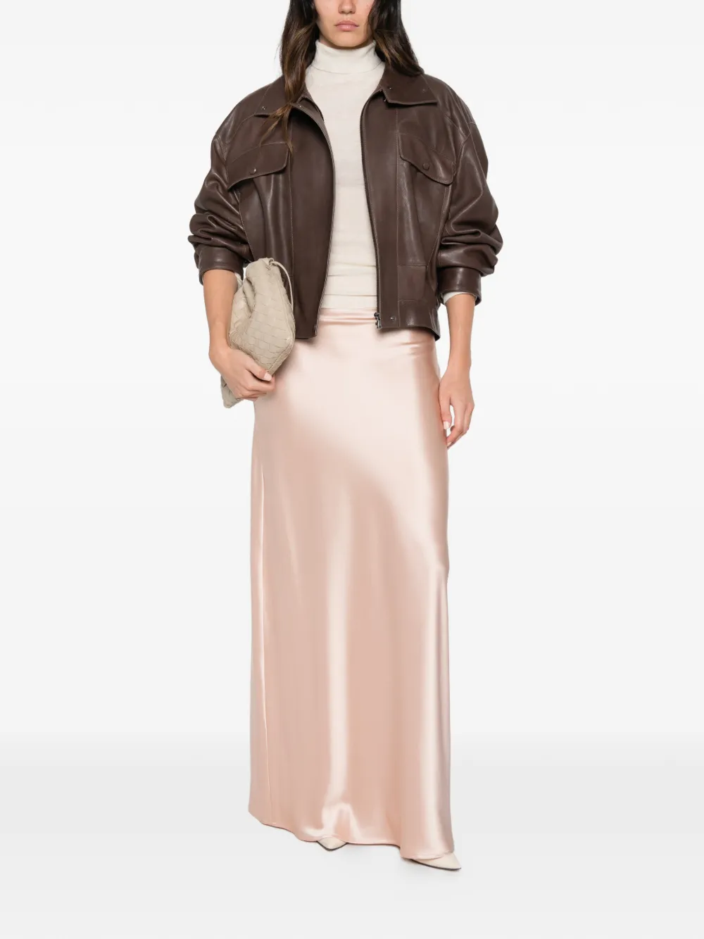 Fabiana Filippi sequin-embellished roll-neck sweater Beige