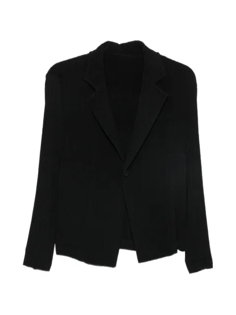 Issey Miyake veste plissée à revers crantés