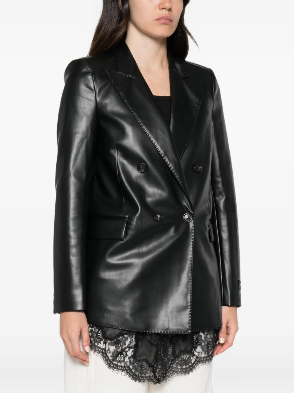 ERMANNO FIRENZE Blazer met dubbele rij knopen Zwart
