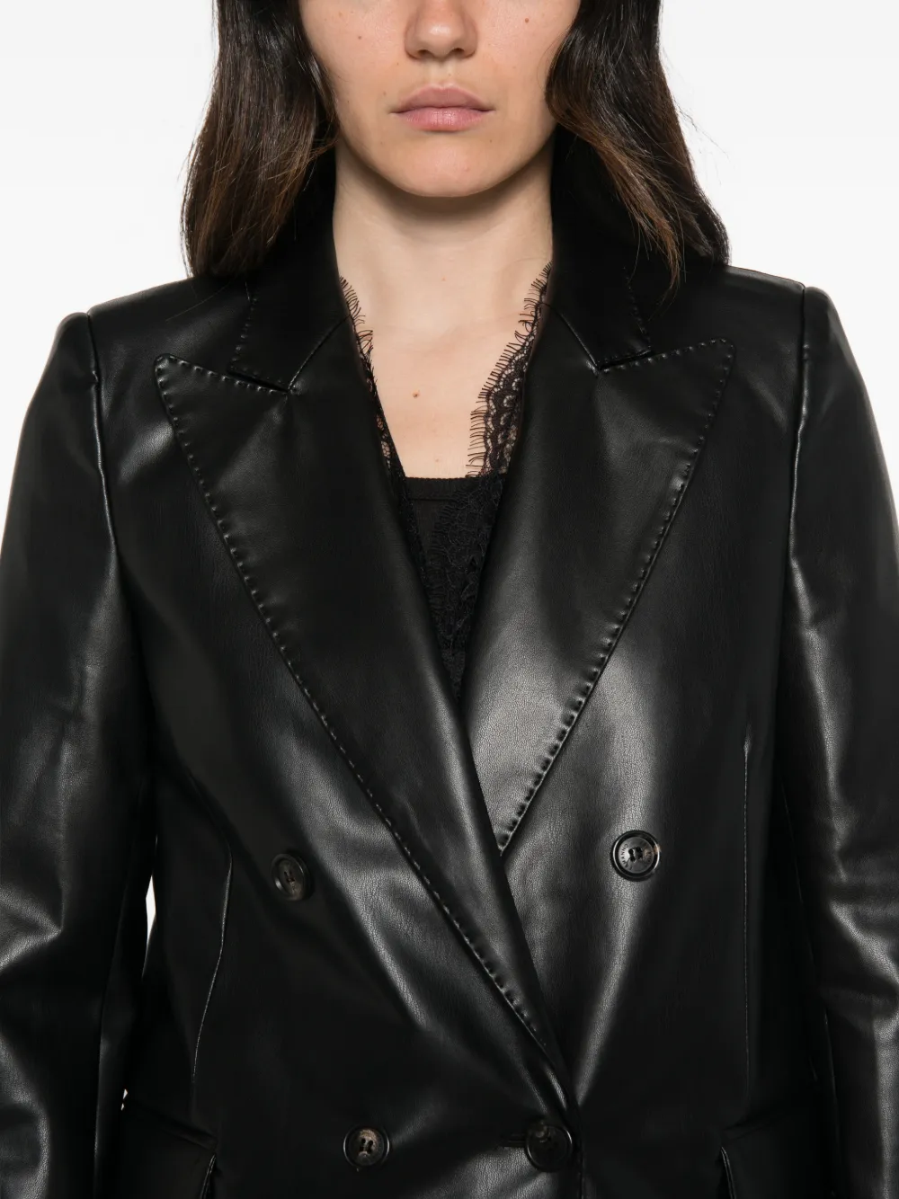 ERMANNO FIRENZE Blazer met dubbele rij knopen Zwart