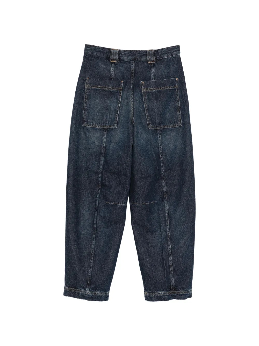 Closed Rhannon panelled high-waisted jeans Blauw