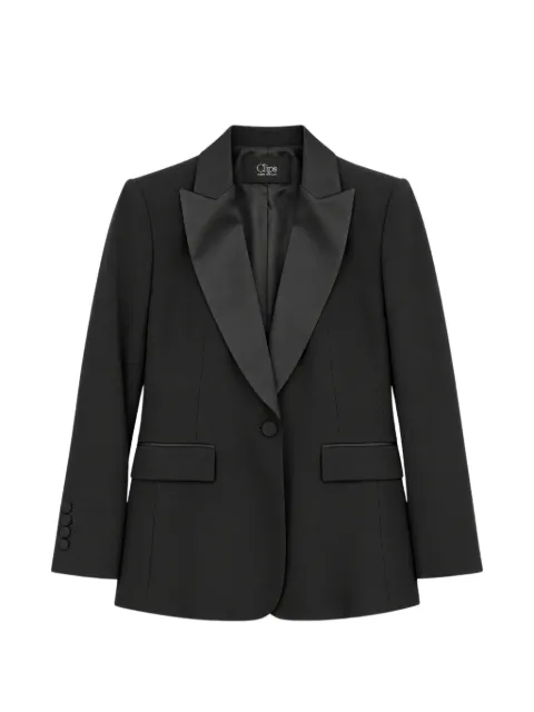 Clips peak-lapel jacket